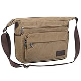 JAKAGO Wasserdichte Umhängetasche Herren,Multi-Tasche aus Segeltuch 15 Zoll Messenger Bag Arbeit...