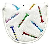 Fowecry Magnetische Golf-Putter-Abdeckung, PU-Mallet-Putter-Abdeckung, Magnetverschluss,...