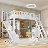 Kinderbett Etagenbett 90x200, Hochbett Hausbett mit...