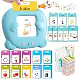 Winnrok Sprechende Lernkarten Deutsch Englisch,510 Wörter Lernkarten,Sprachförderung Lernspielzeug...