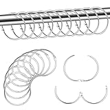 tonyg-p 20 Stück Metall Vorhangringe Duschvorhang Ringe Vorhang Hängend Ringe für Fenster Tür...