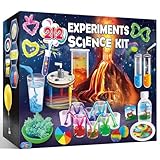 UNGLINGA 212 Experimente Kit für Kinder, Chemiebaukasten Experimentierkästen Chemie-Set...