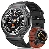 LIGE DM3 Smartwatch Herren,GPS-Laufuhr,Legierungsgehäuse,5ATM Wasserdicht Sportuhr mit 70+ Sport...