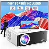 [Elektrischer Trapezkorrektur 6D/4P] Beamer, XuanPad 2024 Verbesserter Nativer 1080P 5G WiFi...