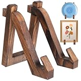 Quilax 1 Stück Fotoständer Holz,Holz Tellerständer,Wooden Display Stand,Malerei Ständer,für...
