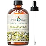 EVOKE OCCU Zitronengras ätherisches Öl 118ml, reines Zitronengrasöl für Diffusor Haut Massage...