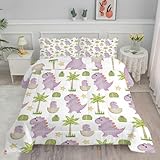 Linfye Bettdecke 155x220 Dinosaurier Ganzjahresdecke 4 Jahreszeiten Bettdecken 155 x 220 Daunendecke...