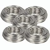 Novaliv 95 Meter Aluminiumdraht 5mm Silber, Basteldraht ideal als Biegedraht zum basteln, Vielseitig...