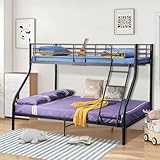 FetiNes Etagenbett 140x200cm mit Lattenrost und 2 Schubladen, Kinderbett mit Leiter und...