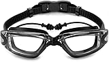 QRZCZXNP Schwimmbrille – Anti-Beschlag-Schwimmbrille mit UV-Schutz – Kein Auslaufen –...