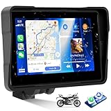 CAMECHO [2025] Carplay Motorrad Dash Navi Display für Moto, 5 Zoll HD-Touchscreen Wasserdicht...