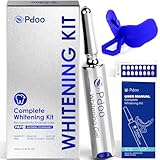 Zähne Aufhellen Kit - 10ml Teeth Whitening Gel & Silikon Zahnstütze - Unempfindliche Bleaching...