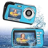 Unterwasserkamera wasserdichte Kamera Full HD 4K 56MP Unterwasser Kamera Schnorcheln und Schwimmen...