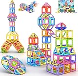 COOLJOIN Magnetische Bausteine, Magnetbausteine Magnete Kinder, Magnetspielzeug Tiles, 40 Teile...