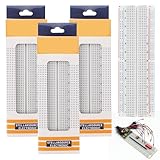 Breadboard, Lötfreies Steckbrett, Steckplatine, 4 Stück 830 Punkte Solderless Breadboard, Geeignet...