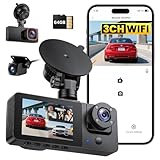 Bestsee 2.5K Dashcam Auto Vorne Hinten und Innen, 2,35' IPS-Bildschirm Dashcam Auto, mit 64GB...