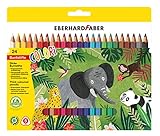 Eberhard Faber 511425 - Buntstifte Set Colori, 24 Jumbo Buntstifte in ergonomischer Dreikant Form