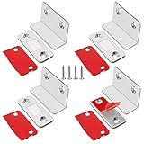 Magnetschnäpper Magnete für Schranktüren Jiayi 4 Stück Ultra Dünn L-Shaped Türmagnete...