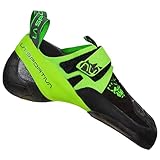 La Sportiva Skwama Vegan Performance Kletterschuh für Herren, Schwarz/Flash Green 2, 38.5 EU