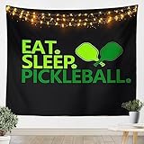 jejeloiu Pickleball-Wandteppich, klein, 129,5 x 149,9 cm, Kinder-Pickleball-Geschenke, Wandbehang...