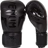 Venum Elite Boxhandschuhe - Schwarz/Schwarz - 14 Oz