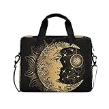 ALAZA Boho Crescent Moon Sun Mandala Laptop Tasche Sleeve Portable Crossbody Messenger Aktentasche...