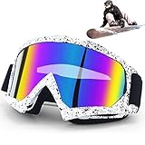 DONGZQAN Unisex Skibrille OTG, Skibrille für Brillenträger, Crossbrille, Antibeschlag-Uv-Brille...