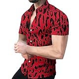 LQSSA Herren GroßEs Kurzarm T Shirt Herren Gedrucktes Kurzarm T Shirt Herren Rundhals T Shirt