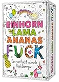 Einhorn, Lama, Ananas, FUCK: Das verflucht schnelle Reaktionsspiel. Der Klassiker für Erwachsene....