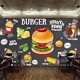 Cartoon-Burger 416(W) X254(H) Cm Wandbilder Fototapete Für Schlafzimmer 3D-Wandaufkleber,...