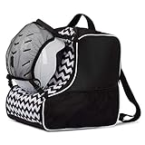 Ferocity Premium Skischuhtasche Helmtasche Skistiefeltasche Mit Abnehmbarer Netztasche Zig Zag mit...