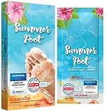 Summer Foot Premium Hornhaut-Socken - Hornhaut Fußmaske - Maske für weiche Füße - effektive...