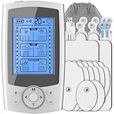 NUKVRYY TENS EMS Gerät Wiederaufladbar Elektrische Muskelstimulation & Massage mit 2 Kanälen, 36...
