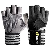 Glofit Belüftete Fitness Handschuhe mit Handgelenkband-Unterstützung für Herren und Frauen,...