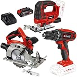 Einhell Power-X-Change Akku Maschinen-Set inkl. TC-HS 18 Li Akku-Handkreissäge + TC-ST 18 Li...