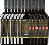 Papale Linea Oro Primitivo di Manduria DOP Varvaglione Rotwein 12 x 0,75l VINELLO - 12 x Weinpaket...