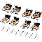 FYSL 2 Set (8 Stück) Ungerahmte Spiegelhalterung Federbelastete Spiegelaufhängung Clips Set mit...