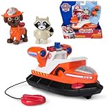 PAW PATROL Fire Rescue - Zumas Rettungsboot mit Zuma Hundefigur und Waschbärenfigur, Spielzeug für...