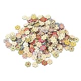 petjoyful Blumenknöpfe, Retro-Stil, lebendige Farben, langlebiges Holz, breite Anwendung,...