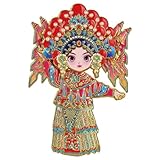 Kühlschrankmagnet mit chinesischer Opernmädchen-Motiv, niedlicher Schaukelmagnet, Glücksbringer...