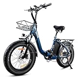 HANEVEAR E Bike, Klapprad Elektrofahrrad mit 24Ah/48V Akku, bis zu 140km+, 4.0 E-Fatbike, 65N.m...
