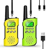 AWANFI Walkie Talkie Kinder, Walkie Talkie Aufladbar Li-ion Akku, Funkgerät Set, Walki Talki VOX,...