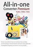 All in One Converter Premium - Video - Audio - Foto - Umwandlung, Bearbeitung, Konvertierung für...