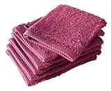 De Witte Lietaer 194825 Waschlappenset 6-TLG., Baumwolle, Fuchsia, 15 x 22 cm