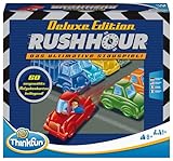 ThinkFun 76440 - Rush Hour - Das bekannte Stau-Spiel in der Deluxe Edition mit Fahrzeugen in...