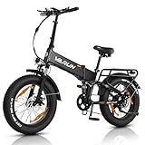 VARUN E Bike 20 * 4,0 Zoll Mountainbike, Elektrofahrrad Klapprad mit 250W Motor, 48V13Ah...