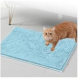 Katzenklo Matte 60x150cm, Matte Katzenklo Weich Saugfähige Katzenklo Matte Leicht Zu Reinigen