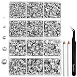 Hotfix Strasssteine für Textilien,Kristalle Strasssteine für Bastelkleidung in 5 gemischten...