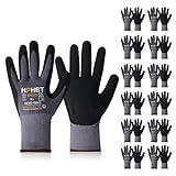 Arbeitshandschuhe - HPHST SF001TS Handschuhe 12 Paar Montagehandschuhe für Damen und Herren Gloves...