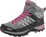 CMP Damen Rigel Mid Wmn Shoe Wp Trekking Wanderhalbschuhe, Grey Fuxia Ice, 41 EU